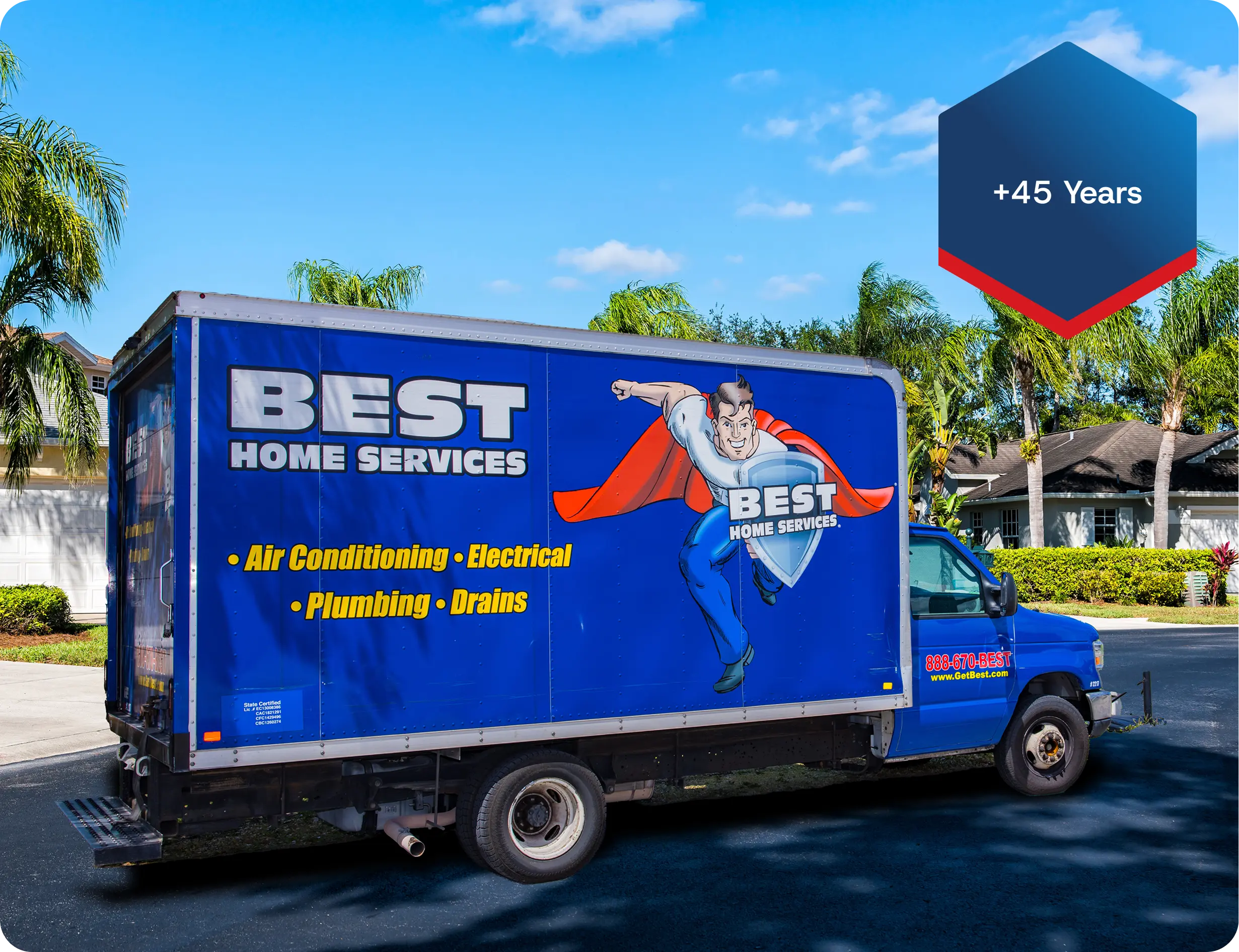 Best Home Services Branded Service Truck In Southwest, Florida