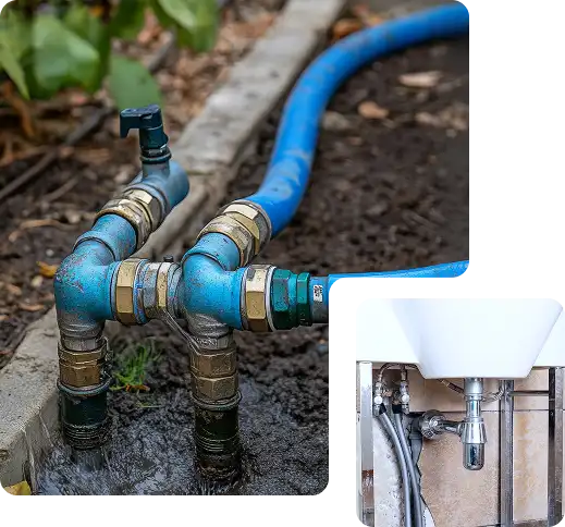 Outdoor Water Pipe & Indoor Sink Plumbing Near Southwest, FL